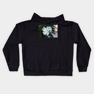 Frangipani or Yellow and White Flower Barbados Spring Kids Hoodie